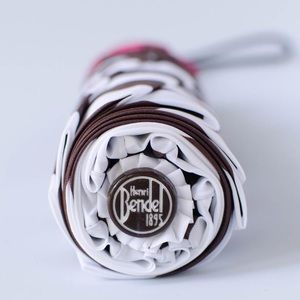 Henri Bendel Short Striped Umbrella