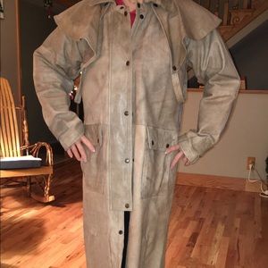 Gently used leather duster
