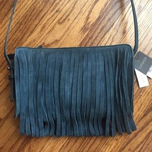 Suede Fringe Bag