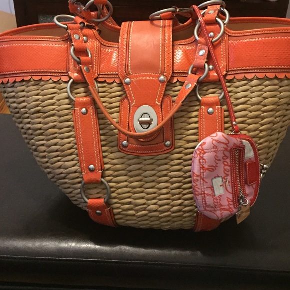 Coach beach/pool/picnic bag used