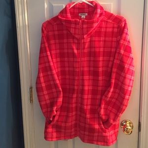 🎀 Pink/Red Plaid Old Navy fleece 🎀