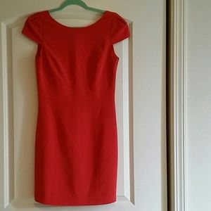 Tibi backless red dress
