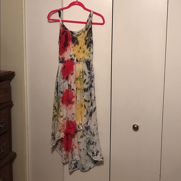 Tie Dye hi-low dress