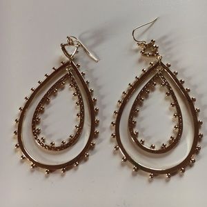 Kendra Scott gold drop earrings