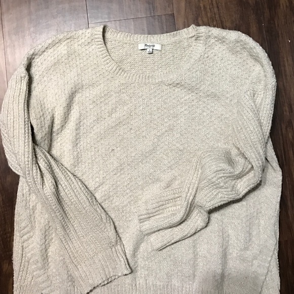 Madewell Cream Textured sweater