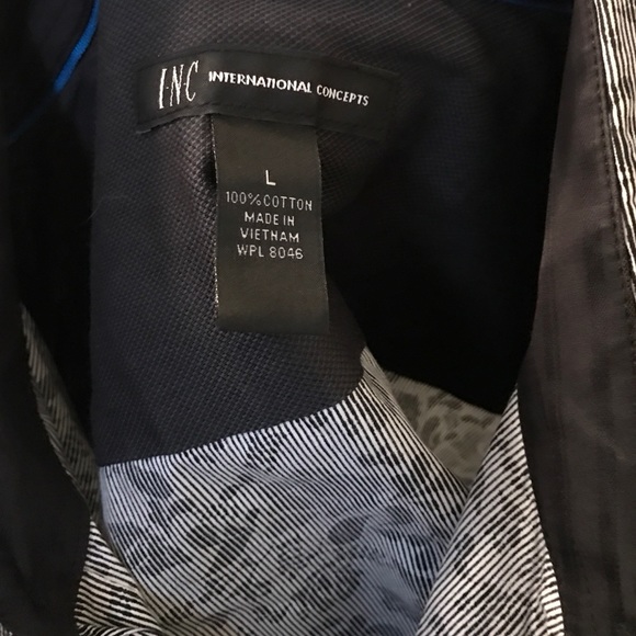 INC Long Sleeve Button Up Dress Shirt - Picture 2 of 3