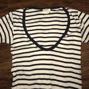 Edith A Miller fitted striped tee