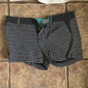 Black pattern shorts