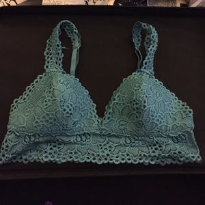 Boho lace Bralette with lined cups.