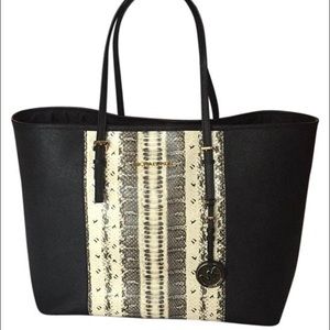 Michael Kors Snakeskin Jet Set Tote