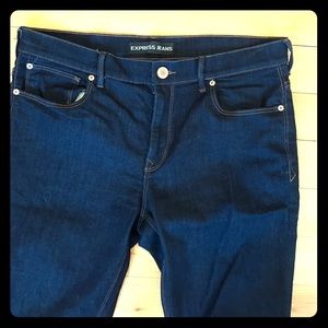 Express Dark Wash Skinny Jeans