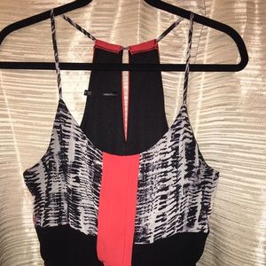 Maurice's Halter Zebra Coral Dress 👗