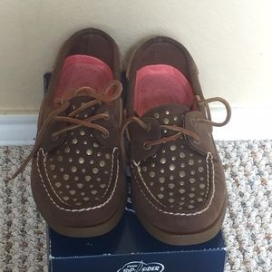 Sperry Top Sider Brown Studs 7