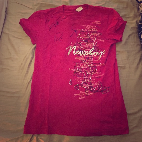 Band tour tee signed by Newsboys
