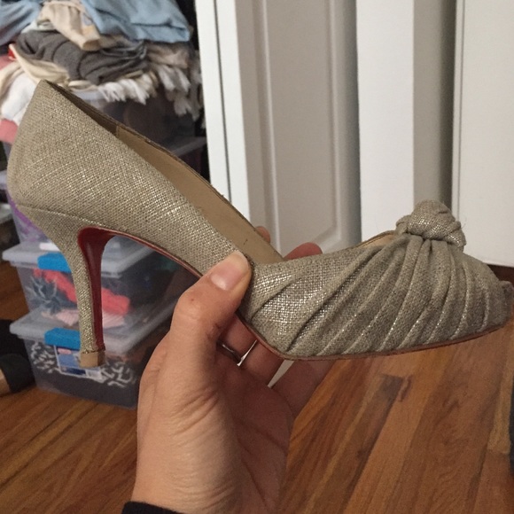 Christian louboutin open toe pumps