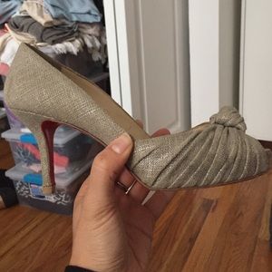 Christian louboutin open toe pumps
