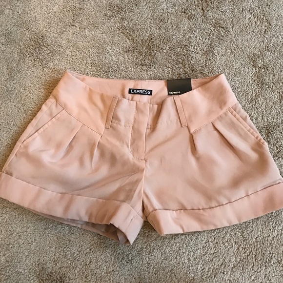 Express Light Pink Shorts