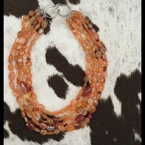 5 Strand semi-precious stone necklace