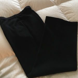 Black knit pants St John
