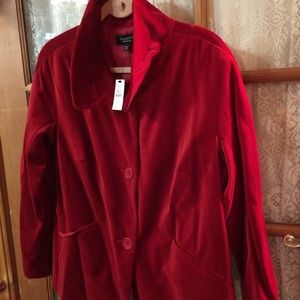 Red velvet jacket