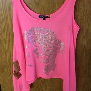 NWT Marylin Monroe holographic  women's top large