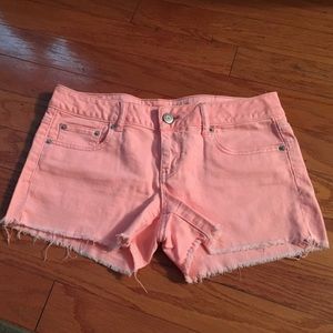 American Eagle Coral Jean Shorts