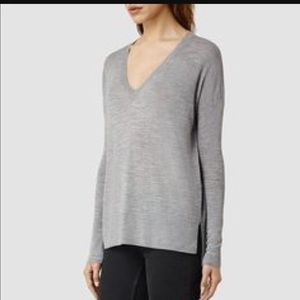 All saints Grey Top
