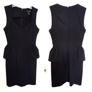 Black Peplum Dress