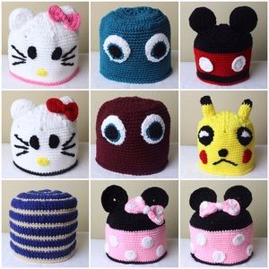 Handmade crochet beanies for children!