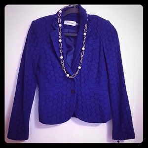 NWT Calvin Klein Royal Blue Blazer!