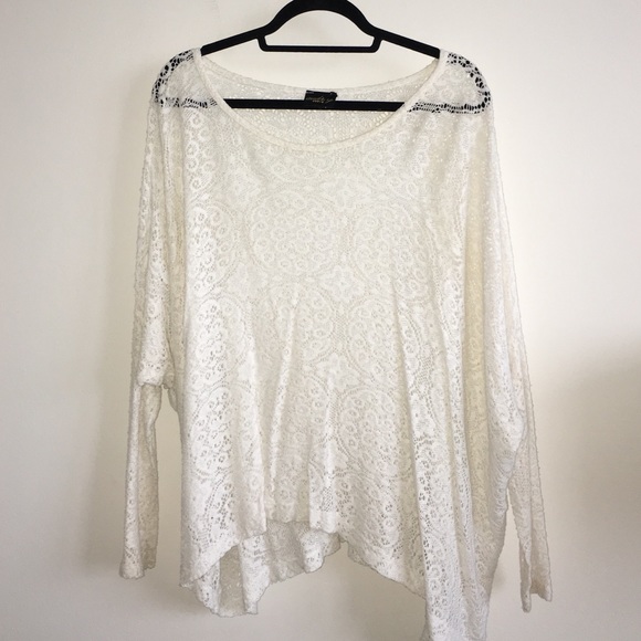 White lace top