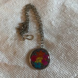 Silver Tone Reversible Necklace