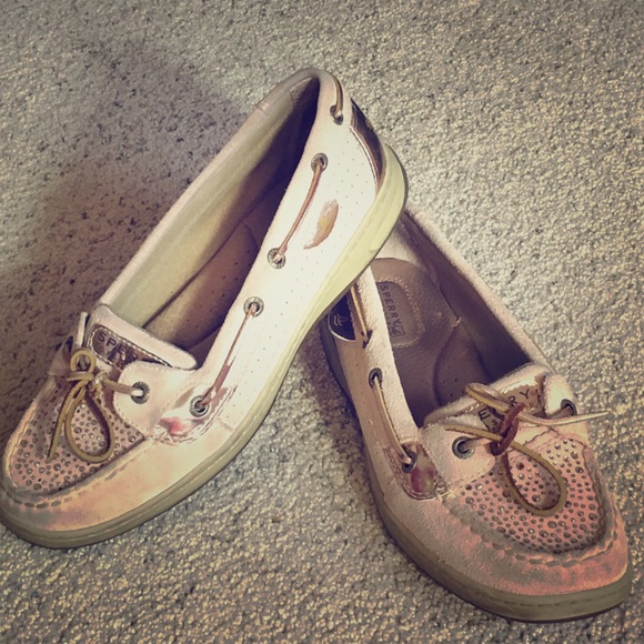 Rose Gold SPERRY top-siders