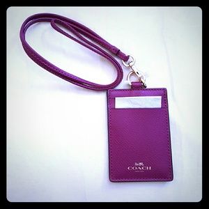 NWT Authentic Coach lanyard