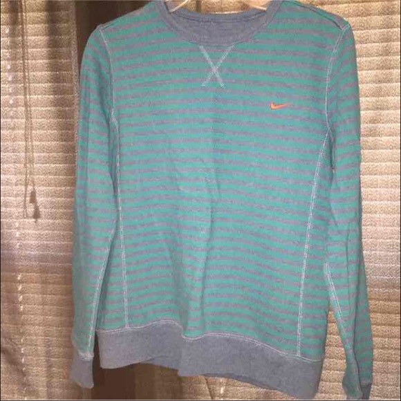 Blue Striped Nike Long Sleeve