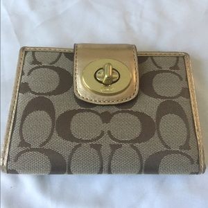 Authentic coach wallet