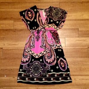 Paisley print dress
