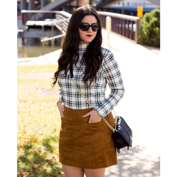 suede mini skirt > old navy