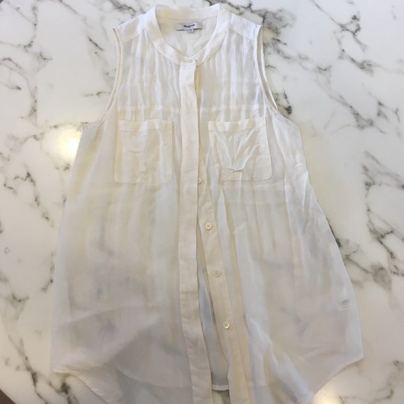 Madewell Button Front Tank.