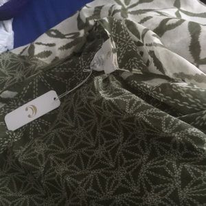 Olive print scarf