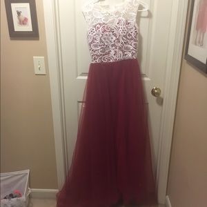 Red Wine Prom Dress