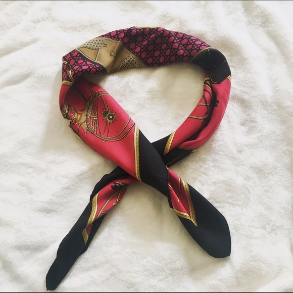 Carré Hermes Silk Scarf, vintage