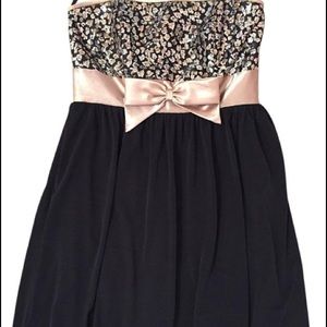 Strapless Jessica McClintock dress
