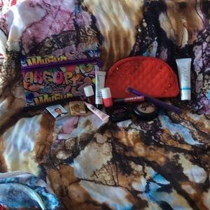 Ipsy bags and assorted makeup
