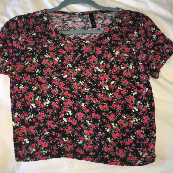 Tilly's Red and White Flowered Top