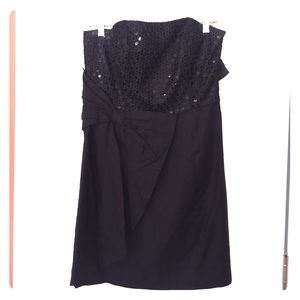 Black Lilly Pulitzer strapless dress