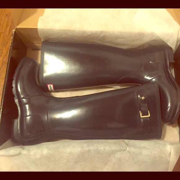 Worn once -- Hunter Boots!