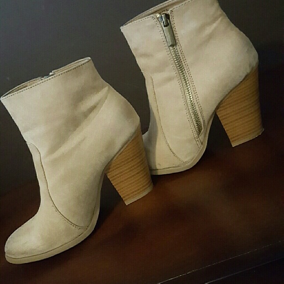 Tan booties