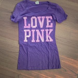 Pink short sleeve tee