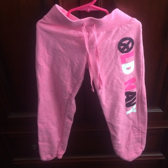Old navy pink sweat pants 6/7